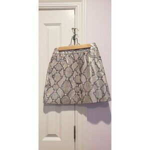 GOLDEN GOOSE Embossed Leather Mini Skirt Size s/4/IT40